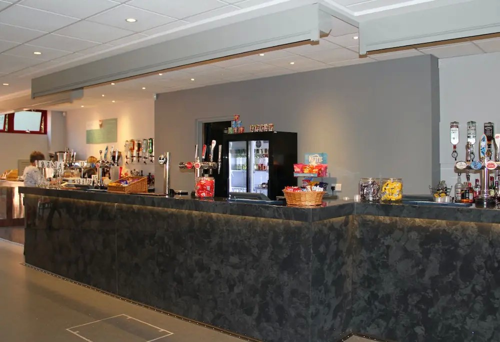Our newly refurbished bar is modern, spacious and open plan for flexibility